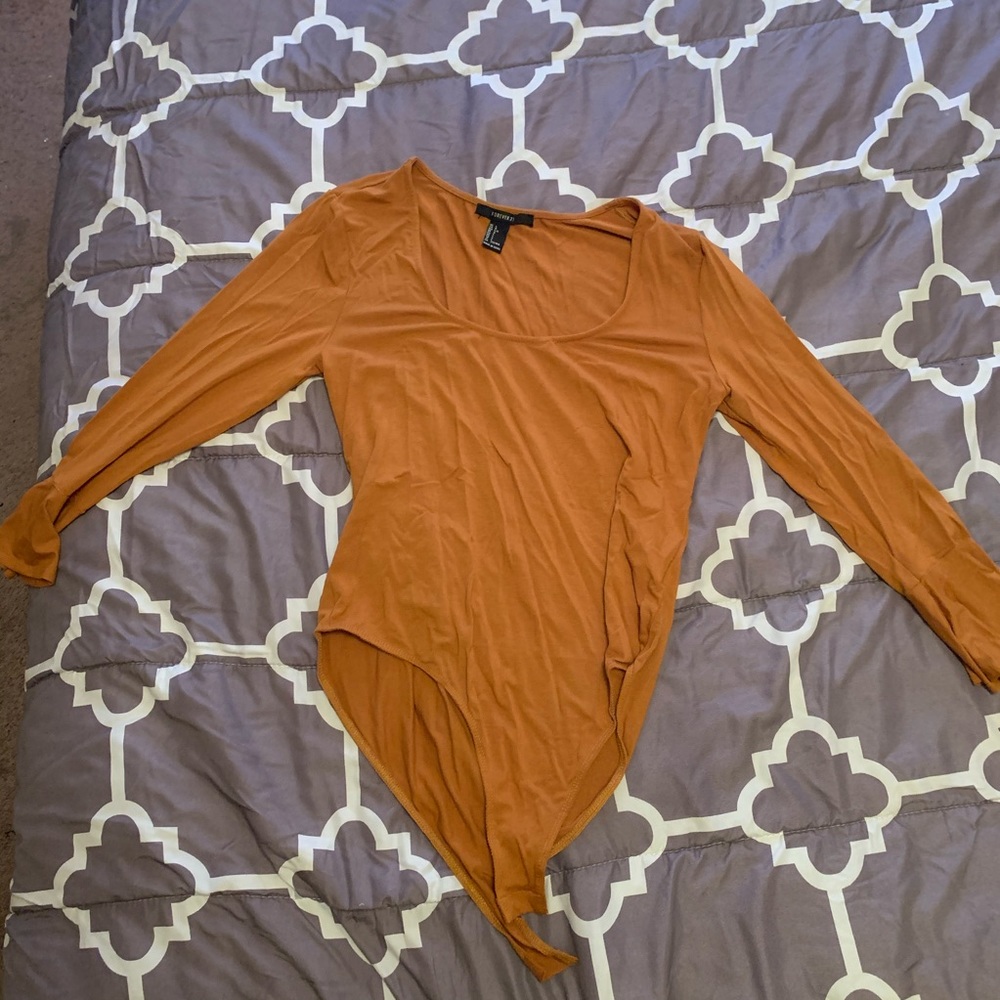 Orange body suit